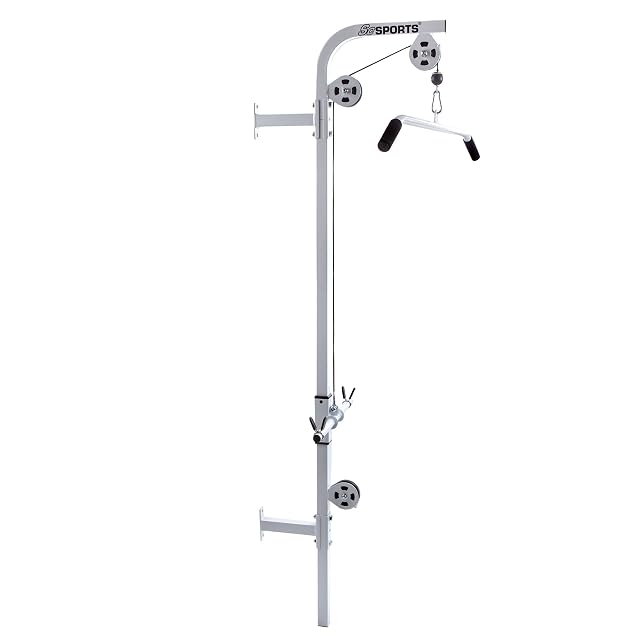 ScSPORTS wall-mounted lat pulldown with lat bar and triceps bar