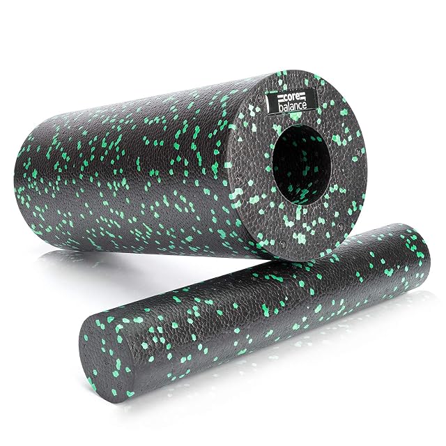 Core Balance 2-in-1 foam roller with its removable inner core beside it