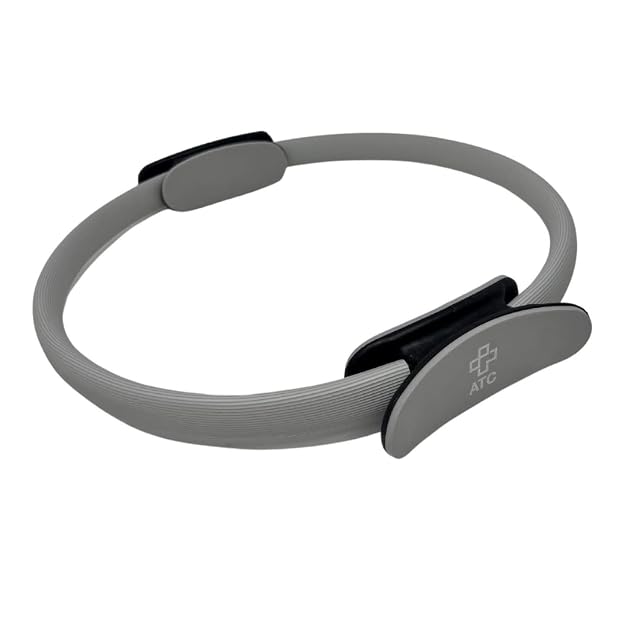 ATC grey pilates ring with two rounded grips
