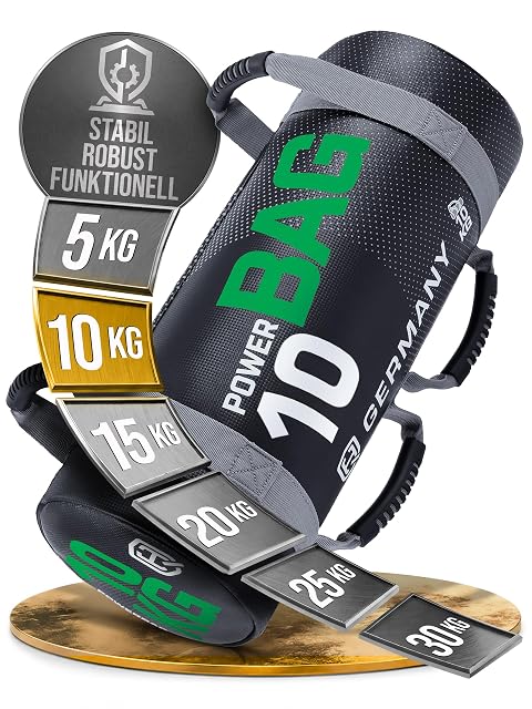 HQ Germany filled power bag with PVC shell and multiple soft grip handles