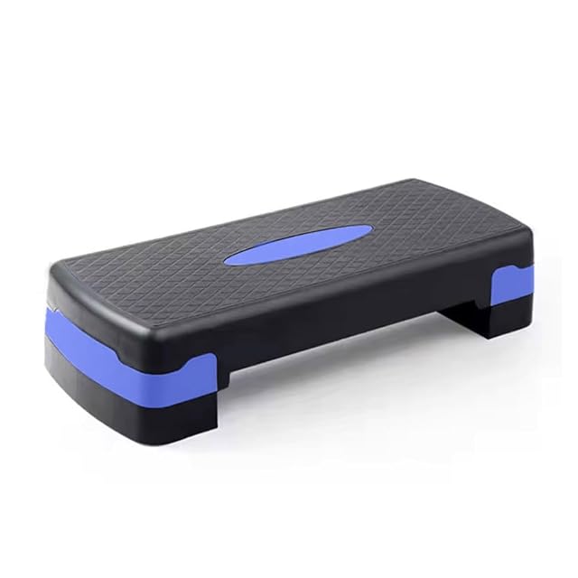 KARAN KING blue fitness step board with reinforced platform and anti-slip padding